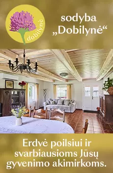 Homestead Dobilynė with sauna and hot tub