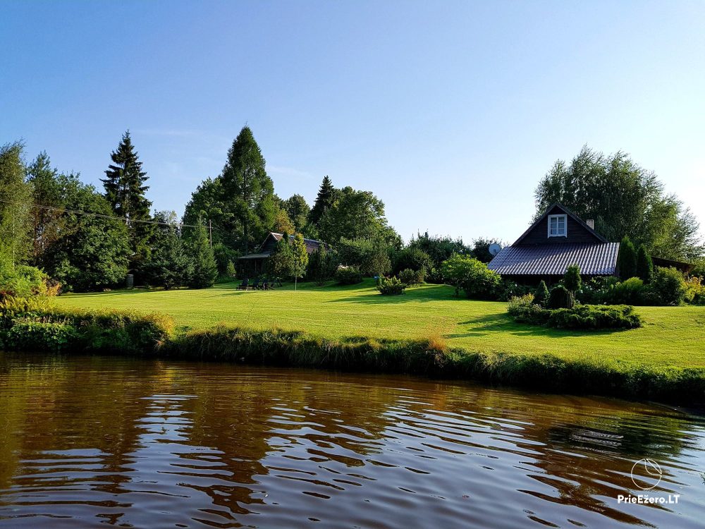 Countryside farmstead with bathhouse at the lake Ėglis - 1