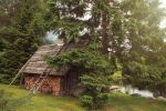Landhaus mit Badehaus am See Ėglis - 3