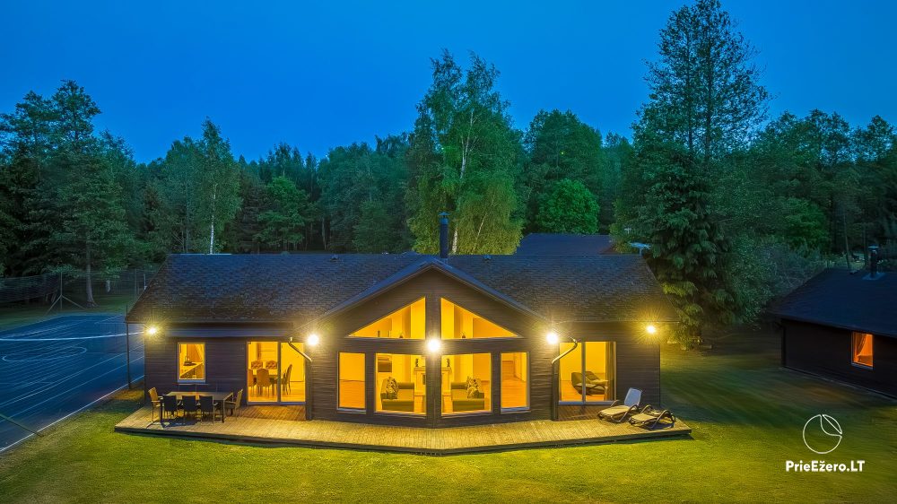 Holiday cottages and villa in Moletai district at the lake Spalio krantas - 1