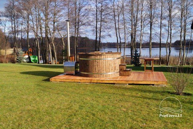 Homestead on the shore of the lake Vila Viesai – villas, holiday cottages with saunas in Trakai district - 51