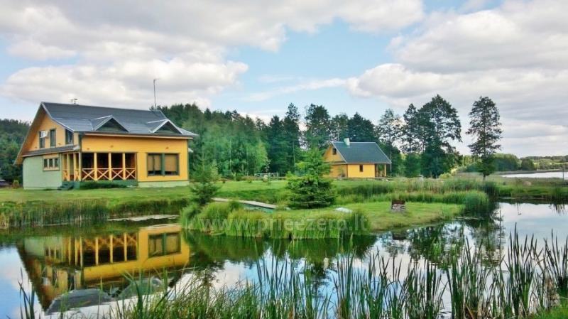 Countryside villa in Moletai district “Pas Paulių” - hall, bathhouse, bedrooms