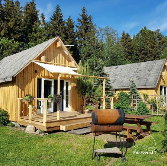 Holiday rental in Lithuania: holiday cottages near the lake Paplatele