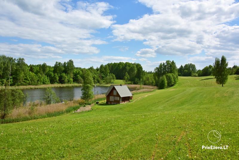 Countryside farmstead at the lake Delinis Pagriaumele