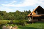 Countryside homestead by the lake Guostas, in Prienu district