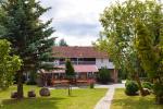 Countryside tourism near lake Vistytis. Bath, banquet hall, basketball, camping