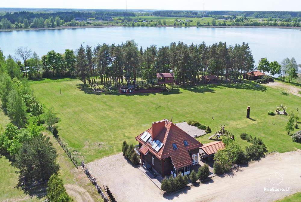 Haus am Ufer des Sees: Zimmer, Bankettsaal für 30 Personen, Bad, Kajaks - 1
