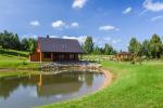 Homestead Irvita in Plunge district with banquet hall, sauna, bedrooms, huts