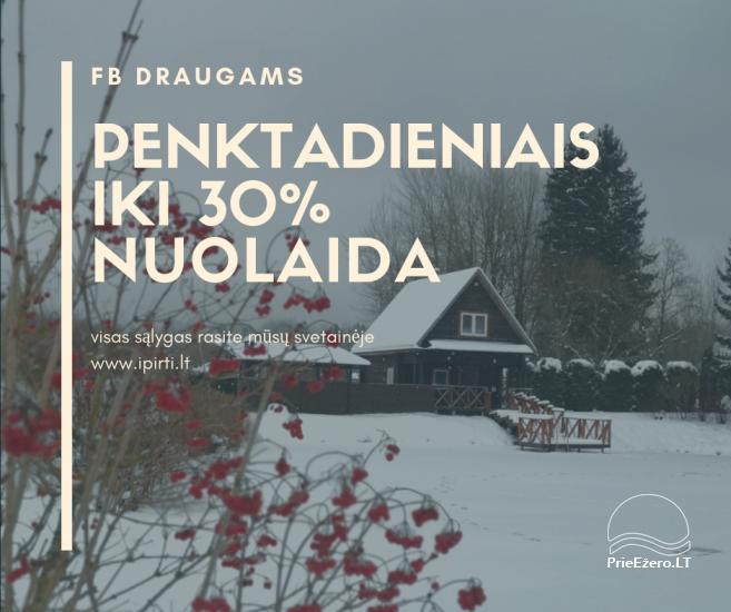 Gospodarstwo z sauną i gorącą beczką do wynajęcia Radivoniškės (rej. wileński)