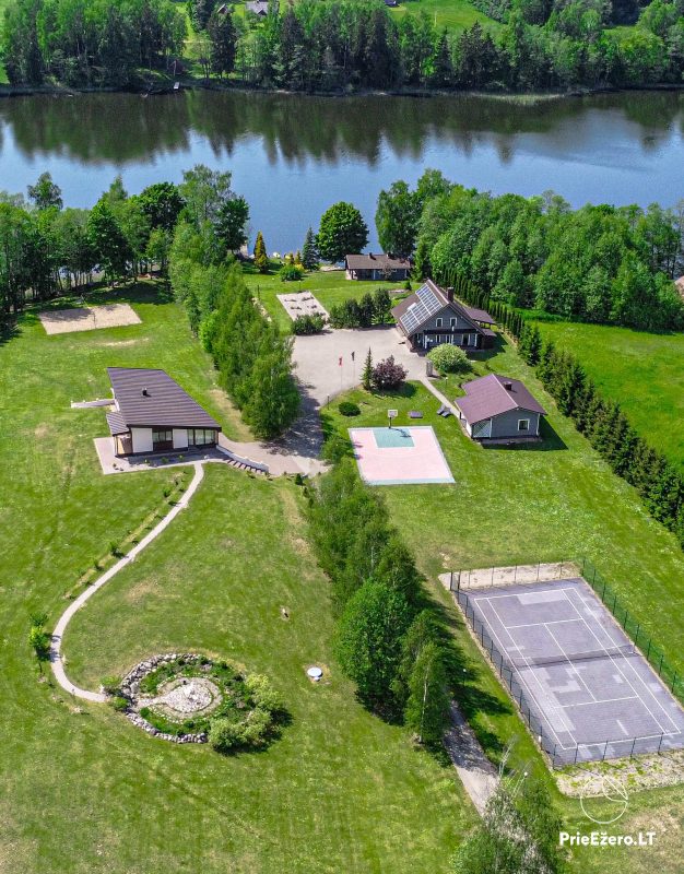 Green Harmony – Wieś zagroda nad jeziorem: kajaki, sauna, kort tenisowy, rowery