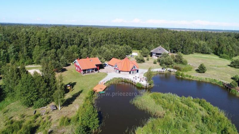 Gehöft - Gästehaus PAMARIO BURĖ in der Nähe der Kurischen Lagune mit Restaurant, Sauna