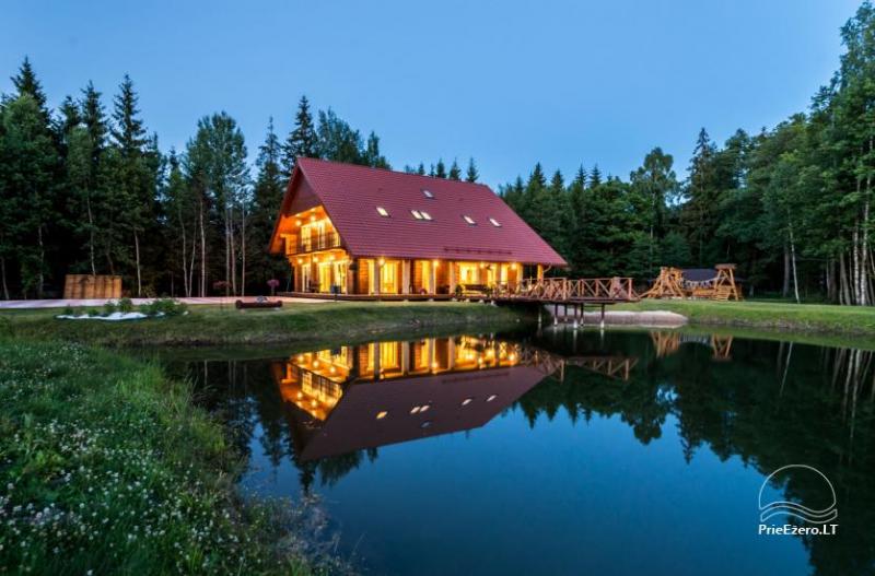Villa Pasaka near Kaunas: hall, sauna, mini SPA, recreation and entertainments