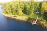 Ferienhütten in einem Gehöft am Ufer des Sees Čičiris - Lauryno sodyba