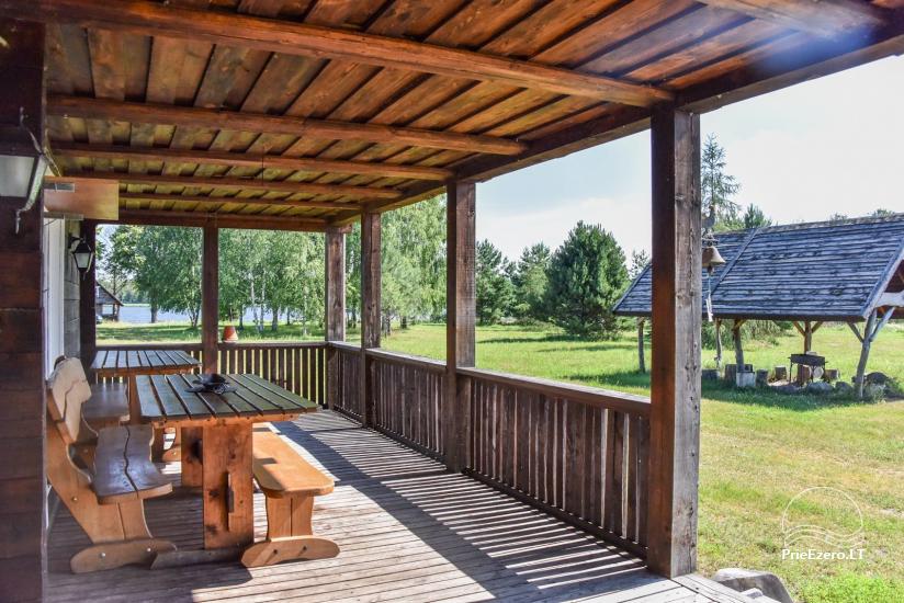 Homestead on the shore of the lake Sartai in Zarasai district Lapėnų Sodyba – log houses, hot tubs, sauna - 24