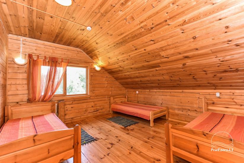 Homestead on the shore of the lake Sartai in Zarasai district Lapėnų Sodyba – log houses, hot tubs, sauna - 30