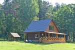 Wieś zagroda w rejonie Moletai na Litwie, w pobliżu jeziora Duriai - 6