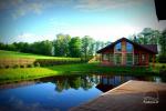 Countryside homestead near the lake Daugai in Lithuania