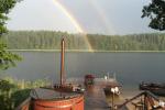 Rest near the lake Zeimenis in Lithuania