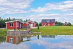 Countryside homestead near the lake in Vilkaviskio region, in Lithuania