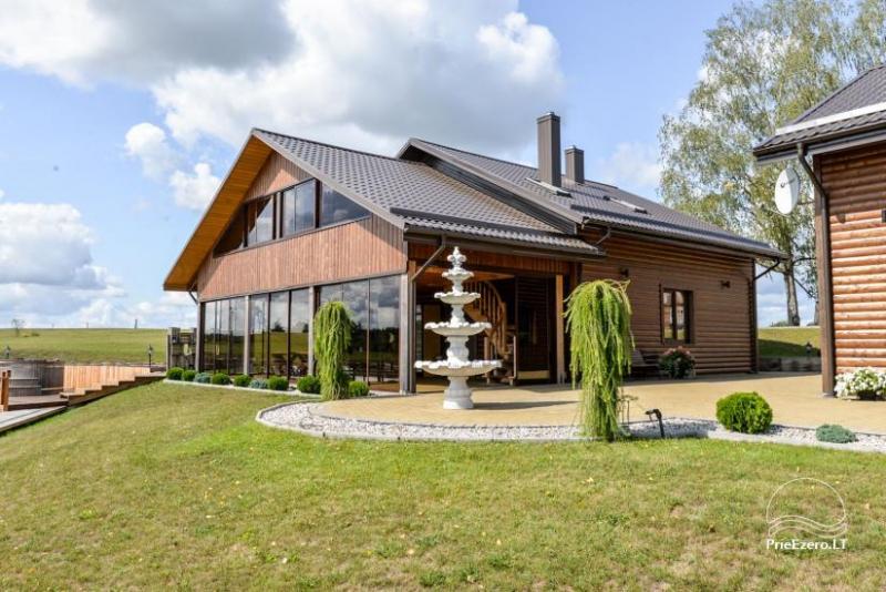 Modern, new homestead in the Prienai district   Kalnų pieva