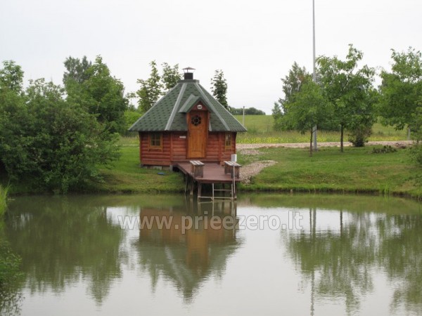 Holiday cottages, bathhouse, hot tub, kayaks in homestead at the lake Dviragis - 4