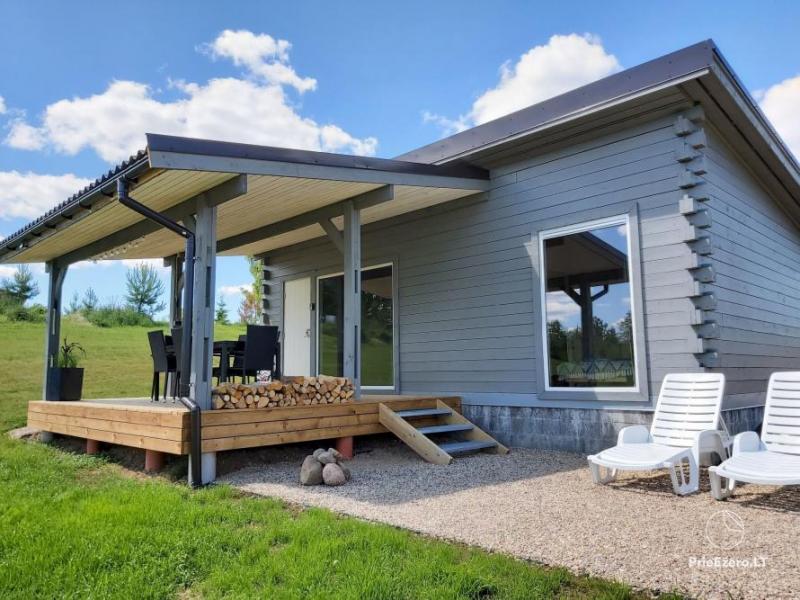 Ein kleines Ferienhaus für 4-6 Personen in Moletai Region Jurkampis