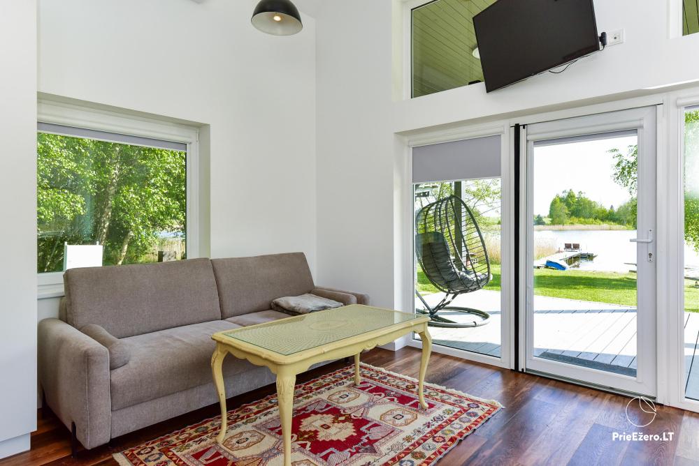 Ferienhaus - Gehöft mit Sauna, Whirlpool am Ufer eines Teiches - 1