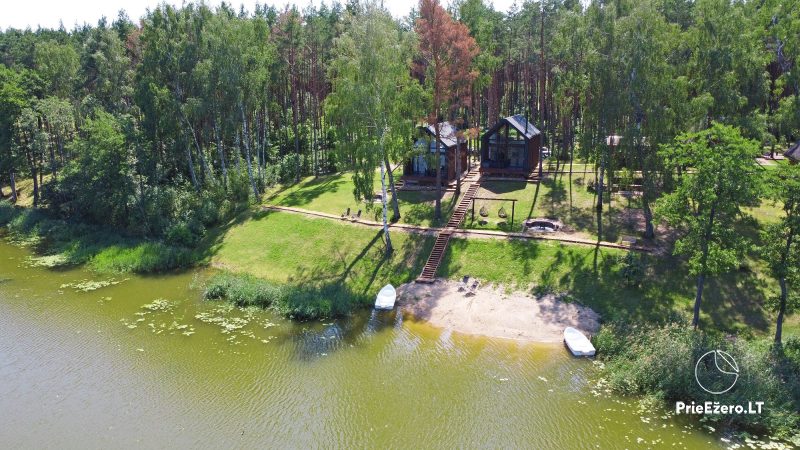 Homestead by the lake Ilgis in Moletai district, Lithuania