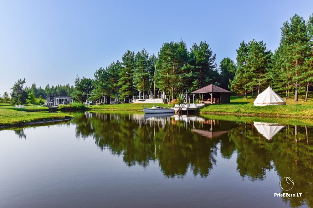 Gospodarstwo Mileikiai: sauna, wanna z hydromasażem, łóżko, rozrywka - 1