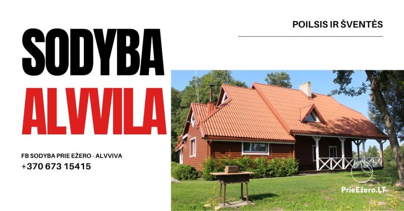 Gospodarstwa wiejskie i domki do wynajęcia w Molėtai - ALVVILA