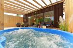 Romantyczne wakacje dla dwojga - domek wakacyjny z sauną, jacuzzi na świeżym powietrzu