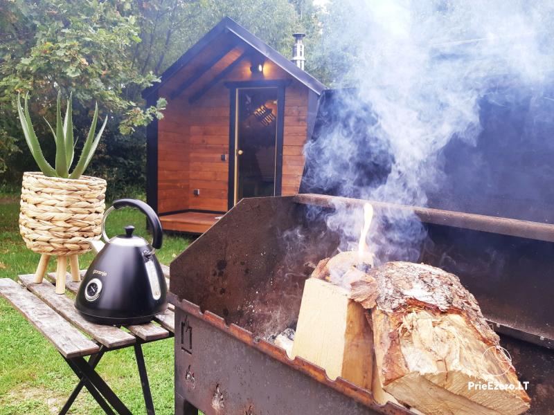 Romantikurlaub für zwei - kleines Ferienhütte mit Sauna, jakuzzi Außenbadewanne