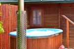 Kleines Eko-Haus für ein Paar oder eine Familie in einem gemütlichen Garten