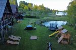 Countryside homestead on the shore of the lake Berzoras in Lithuania - 2