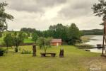 Landschaft in der Nähe von Druskininkai am Ufer des Sees