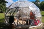 Dome summerhouse for rent on the lake shore