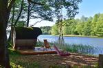 Nowy domek do wynajęcia nad brzegiem jeziora „Kiauklių Oazė”. Jest sauna, wanna z hydromasażem - 3