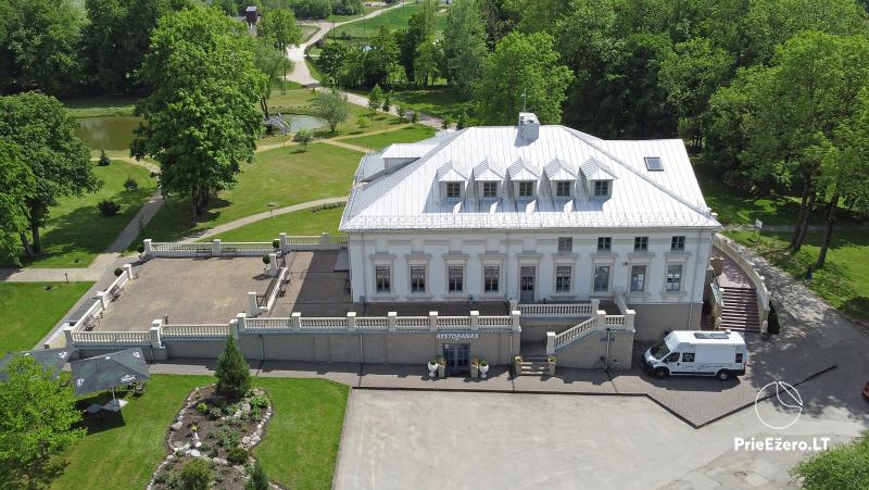 Herrenhaus Krikštėnai mit Bankettsaal für Hochzeiten, Feiern