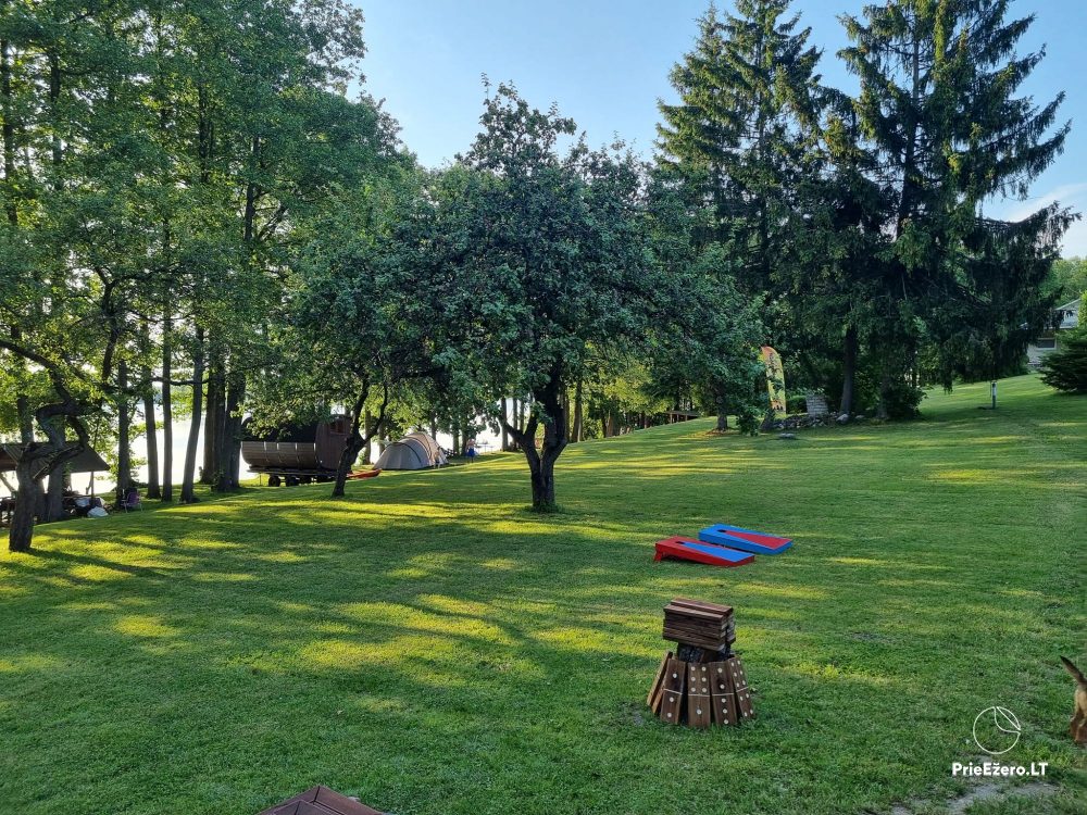 Campsite near the lake Didziulis in Varena region, in Lithuania - 1