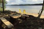 Romantic rest near the lake in Moletai region, in Lithuania