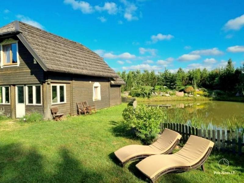 Homestead Refreshment in Kretinga region near the Lazdininkai pond