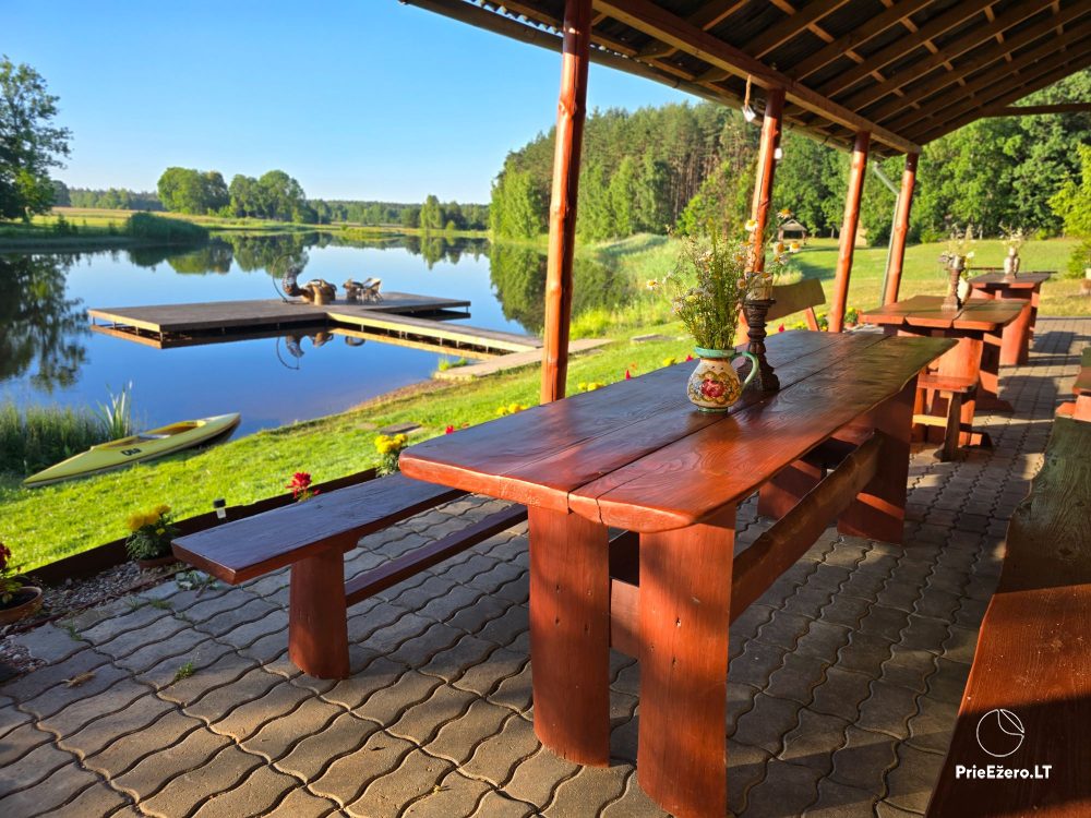 Bernsteingehöft in den Wäldern von Kazlų Rūda am Ufer - 1