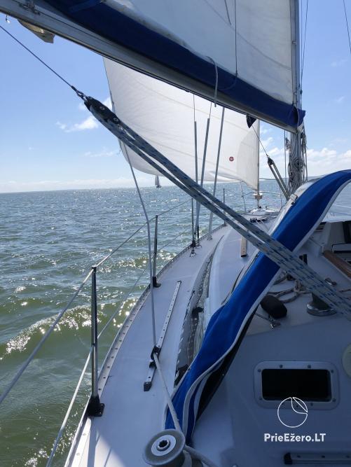 Yacht Balta Varna in the Curonian Lagoon