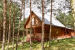 Домики и баня в усадьбе в Молетском районе на озере Геляй Žemuogynė