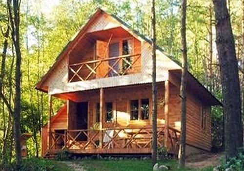 Ferienhäuser und Badehaus in einem Gehöft in Moletai Bezirk am See Žemuogynė