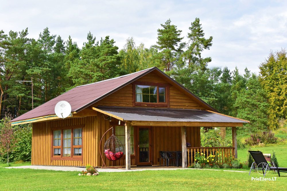Holiday cottage with a sauna, hot tub 150 m to the lake in Moletai district - 1