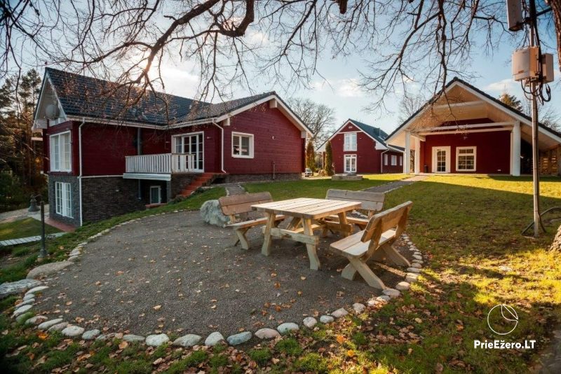 Villa „Diana“ am Ufer des Sees im Bezirk Molėtai