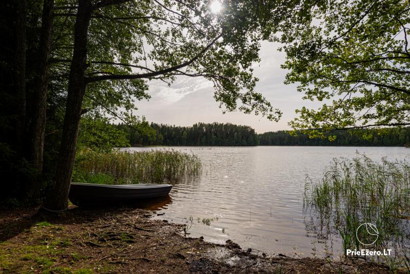 Countryside homestead by the lake Pageluvio takas - sauna, hot tub, banquet hall