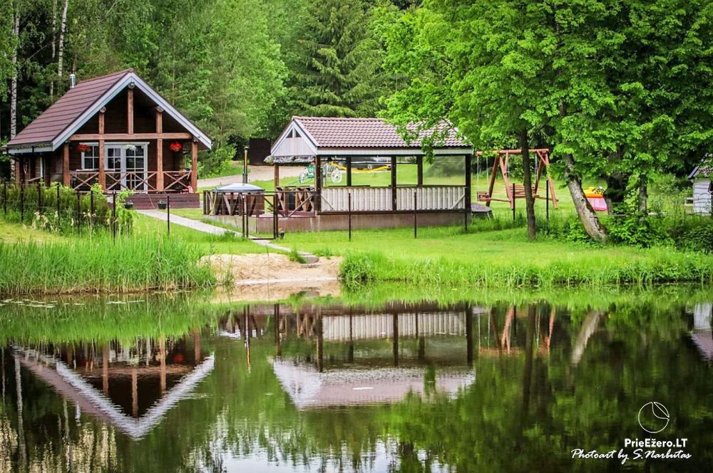 Zagroda Narūnas w rejonie Jonava: domki do wypoczynku, sauna, jacuzzi, sala na uroczystości - 1