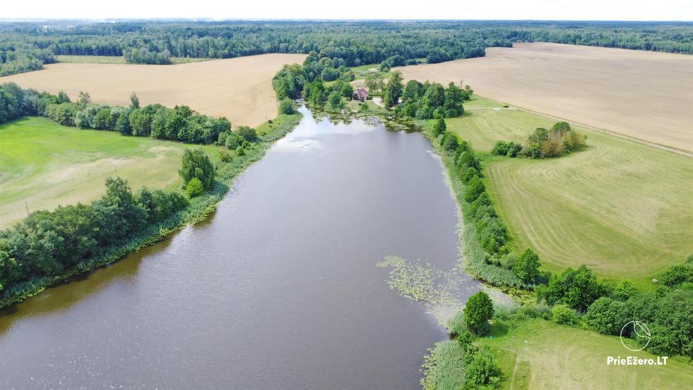 Skerdūmės sodyba am 11 ha großen Teich, allein, einzigartige Natur - 1